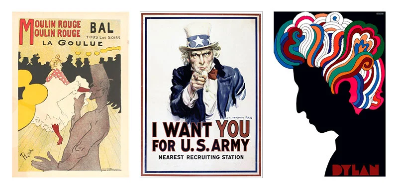 Hình minh hoạ poster thời kỳ sơ khai