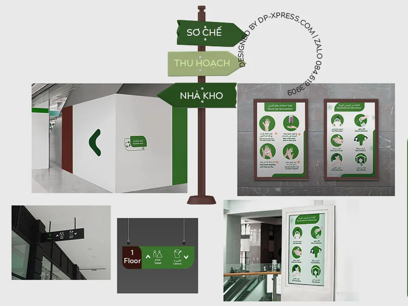 Hình Minh Họa Thiết Kế Hệ Thống Biển Hiệu cho Ngành Nông Nghiệp