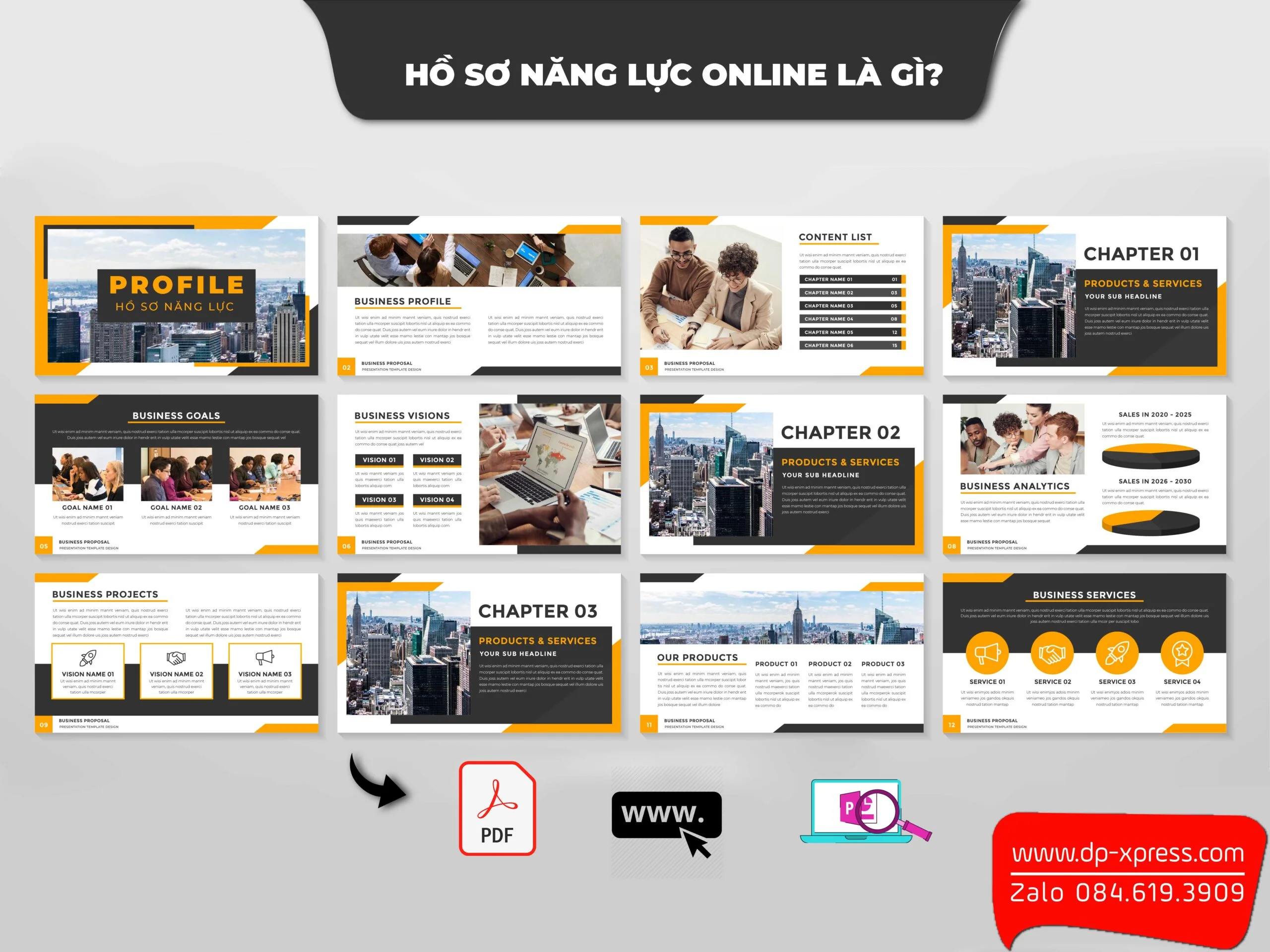 Hình minh họa hồ sơ năng lực online là gì