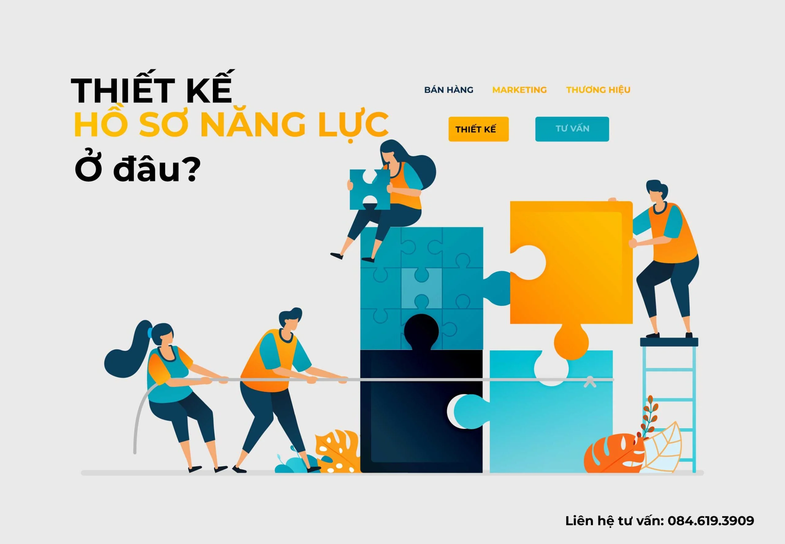 Hình minh họa thiết kế hồ sơ năng lực ở đâu