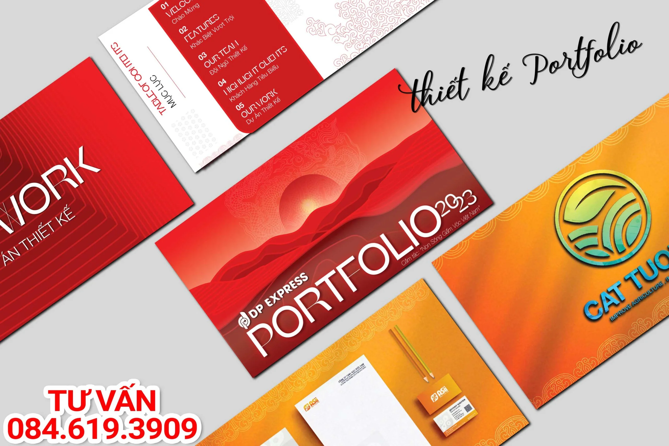hình minh họa thiết kế portfolio