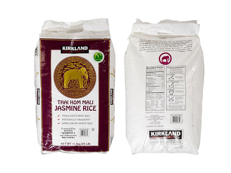 Hình minh hoạ mẫu bao bì gạo Thái Lan xuất khẩu